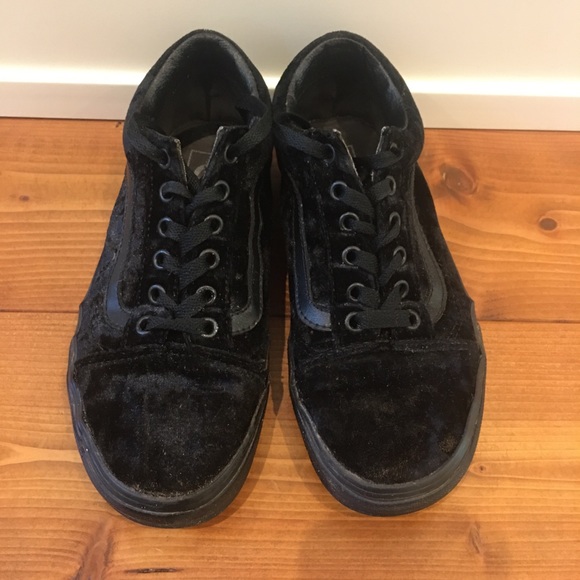 Black Velvet Vans Old Skools | Poshmark
